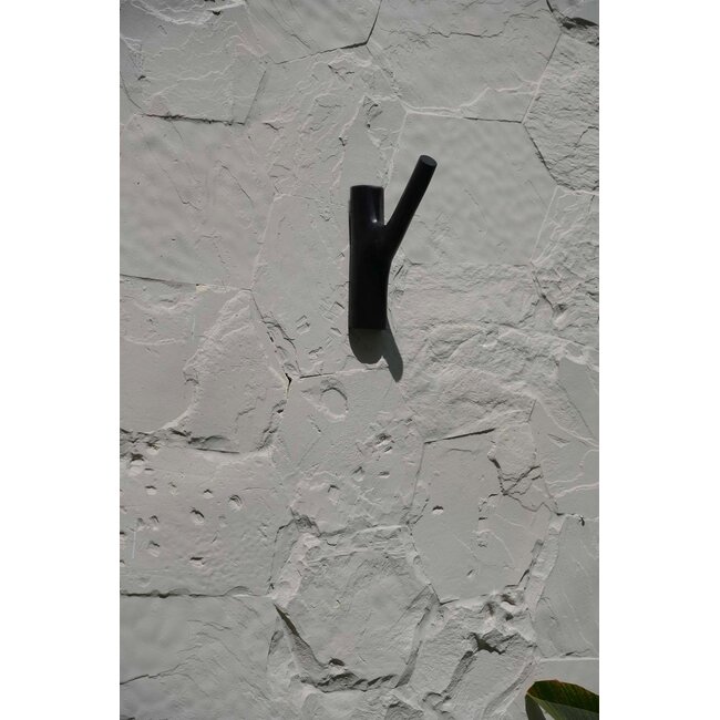 Kapstokhaak Teakhout Zwart - Hook