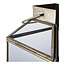 Lantaarn Antiek Messing Glas Metaal - 35 cm