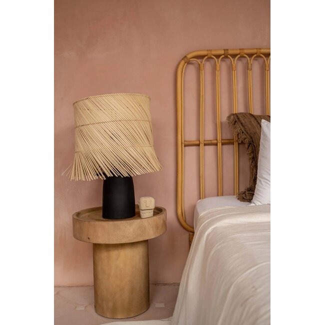 Tafellampvoet Zwart Terracotta Keramiek