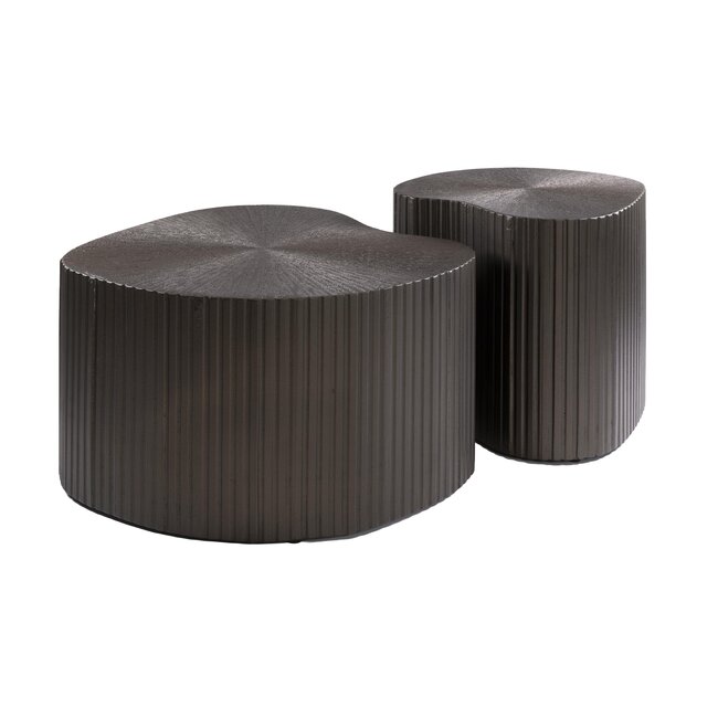 Salontafel Set van 2 Brons Organisch - Maya Ray