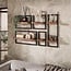 PS-Collection Wandplanken Set van 5 Acaciahout Bruin - Carve