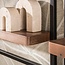 Wandplanken Set van 5 Acaciahout Bruin - Carve