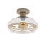 Plafondlamp Beige Glas Metaal 1-lichtpunt - Soll