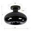 Plafondlamp Bruin Glas Metaal 1-lichtpunt - Soll