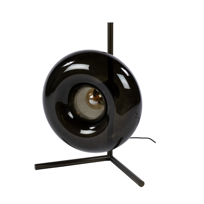 Tafellamp Bruin Glas Metaal 1-lichtpunt - Soll