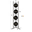 Vloerlamp Bruin Glas Metaal 4-lichts - Soll