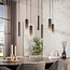 Hanglamp Bruin Glas Metaal 7-lichts - Lungo