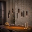 PS-Collection Hanglamp Bruin Glas Metaal 9-lichts - Lungo