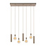 Hanglamp Beige Metaal Cilinder 7-lichts - Senso