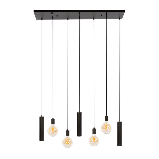 Hanglamp Bruin Metaal Cilinder 7-lichts - Senso