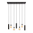 Hanglamp Bruin Metaal Cilinder 7-lichts - Senso