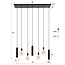 Hanglamp Bruin Metaal Cilinder 7-lichts - Senso