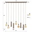 Hanglamp Beige Metaal Cilinder 9-lichts - Senso