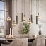 Hanglamp Bruin Metaal Cilinder 9-lichts - Senso