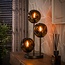 Tafellamp Sienna Bruin Glas 3-lichts - Stellar