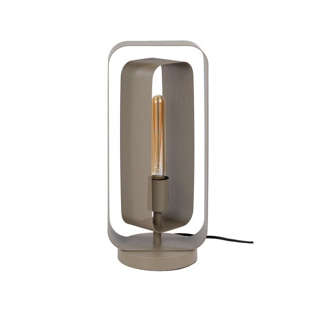 Tafellamp Beige Metaal 1-lichts - Mesh Rotate