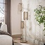 Vloerlamp Beige Metaal Getrapt 3-lichts - Mesh Rotate