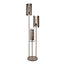 Vloerlamp Beige Metaal Getrapt 3-lichts - Mesh Rotate
