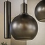 Hanglamp Sienna Bruin Glas Getrapt 5-lichts - Sfera