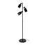 Vloerlamp Sienna Bruin Glas 3-lichts - Sepiora
