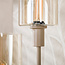 Vloerlamp Beige Glas Metaal Getrapt 3-lichts - Sepiora