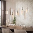 Hanglamp Beige Glas Metaal 9-lichts - Sepiora