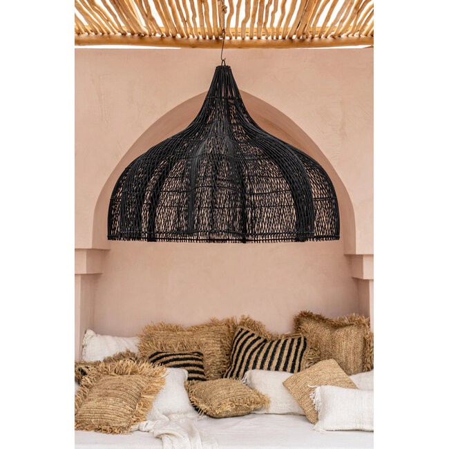 Hanglampkap Rotan Zwart XL - The Whipped Pendant