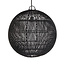 Hanglamp Rotan Zwart Rond M - Bubble