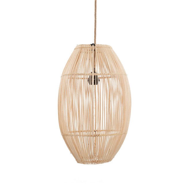 Hanglampkap Rotan Naturel Handgevlochten M - De Zuri