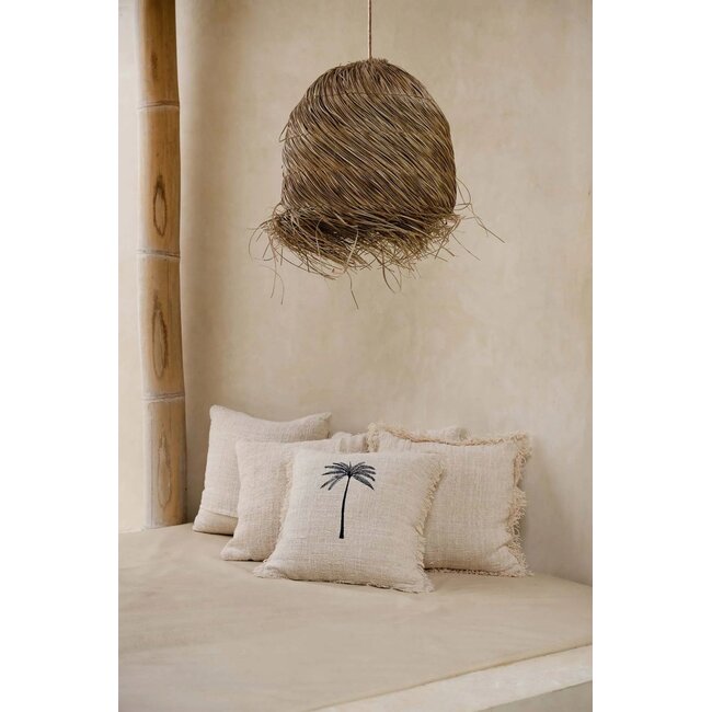 Hanglampkap Gras Naturel Handgeweven - De Wicked
