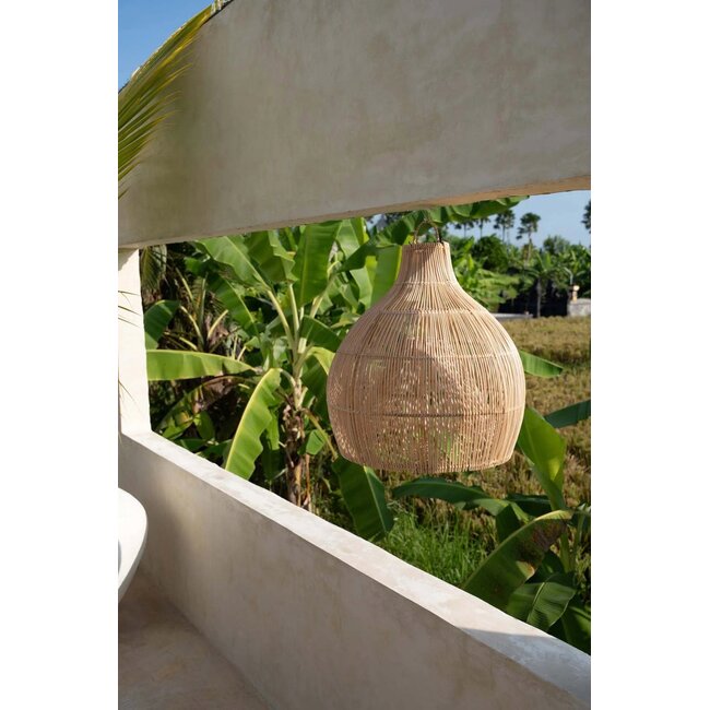 Hanglampkap Rotan Naturel L - The Lobster Trap