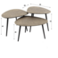 Salontafel Set van 3 Antiek Brons Driehoekig - Metallic