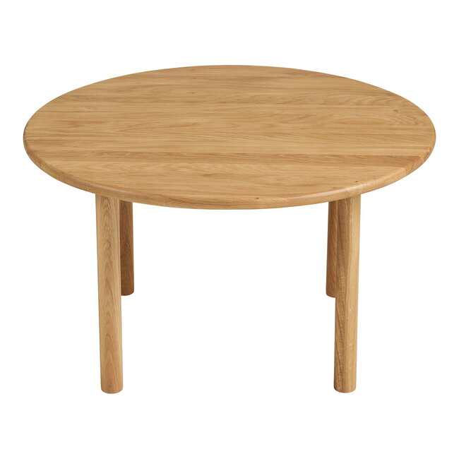 Salontafel Rond Massief Eikenhout Naturel
