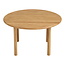 Salontafel Rond Massief Eikenhout Naturel