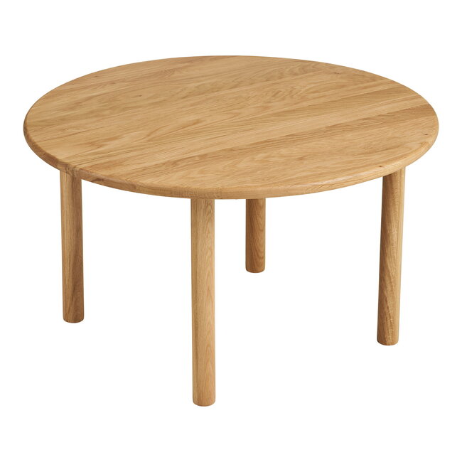 Salontafel Rond Massief Eikenhout Naturel