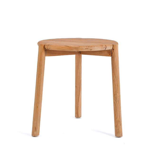 Bijzettafel Teakhout Rond Outdoor - Gilimanuk
