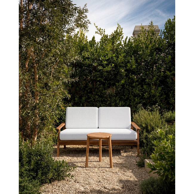 Bijzettafel Teakhout Rond Outdoor - Gilimanuk
