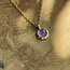 Amethist Geboortesteen Ketting - Verguld