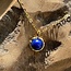 Lapis Lazuli Geboortesteen Ketting - Verguld 925 Zilver