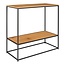 Industriële Haltafel Zwart Bruin Metaal - Sidetable
