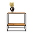 Industriële Haltafel Zwart Bruin Metaal - Sidetable