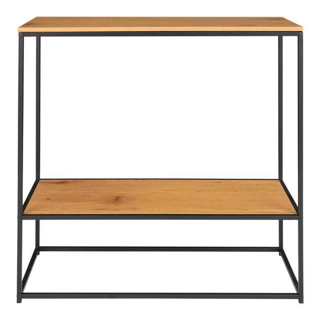 Industriële Haltafel Zwart Bruin Metaal - Sidetable