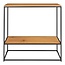 Industriële Haltafel Zwart Bruin Metaal - Sidetable