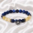 Armband Lapis Lazuli en Rutielkwarts Ganesha Bedel