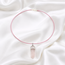 Sieradenset Rozenkwarts Ketting Armband met Ohm Bedel