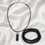 Sieradenset Lavasteen 2 Armbanden Ketting met Hanger