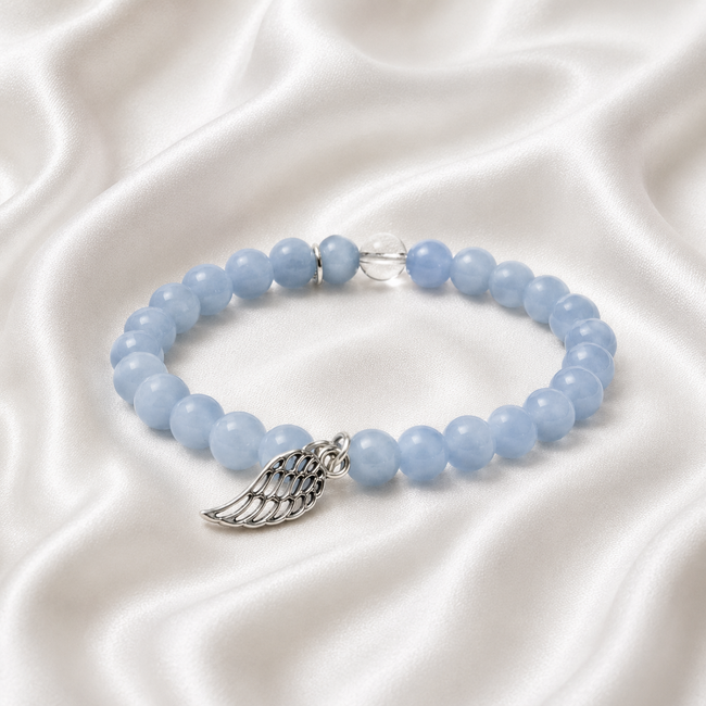 Armband Angeliet Engelenvleugel 6 mm Kralen