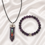 Sieradenset Amethist 7 Chakra Hanger in Cadeaudoos