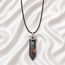Ketting Amethist Hanger met 7 Chakra Stenen