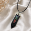 Ketting Onyx Hanger met 7 Chakra in Cadeaudoos